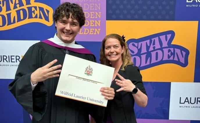 Zachary and Maple at Convocation