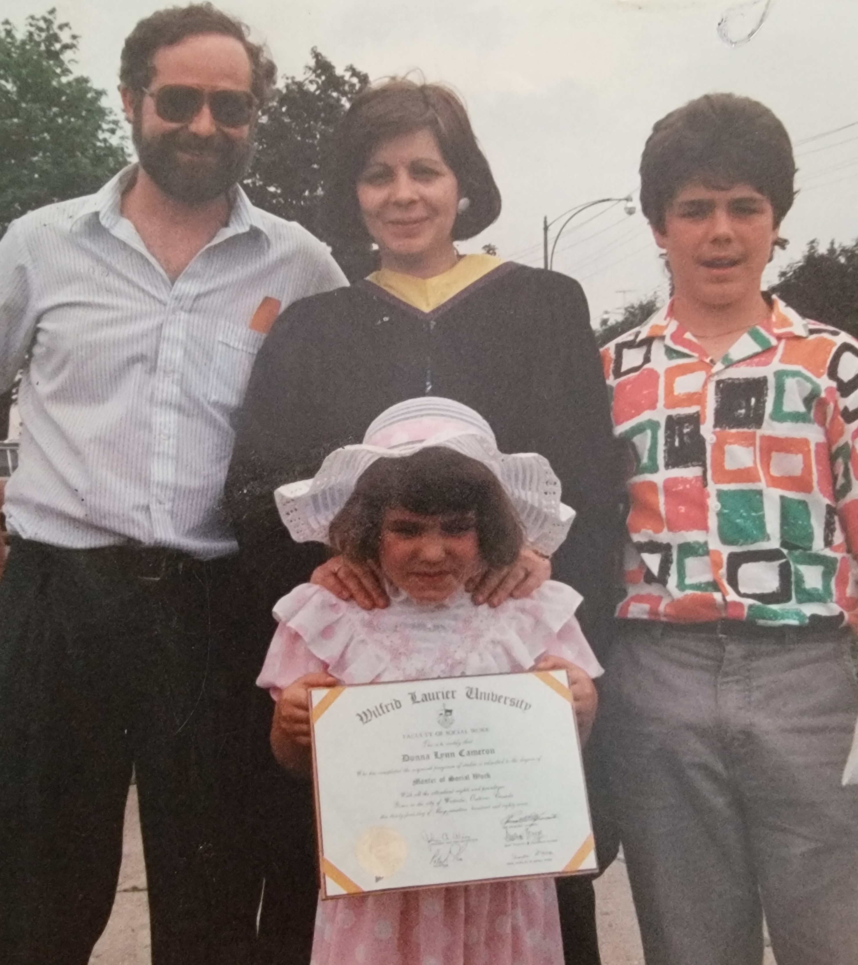 Donna and her famile at Convocation