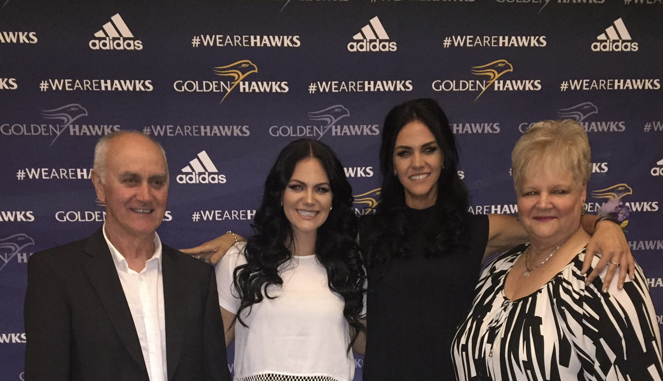 Tania and her family at Laurier's Hall of Fame gala